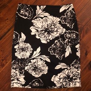 WHBM Floral Pencil Skirt
